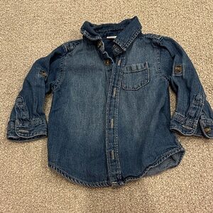 6-12m Denim Button-Up Shirt